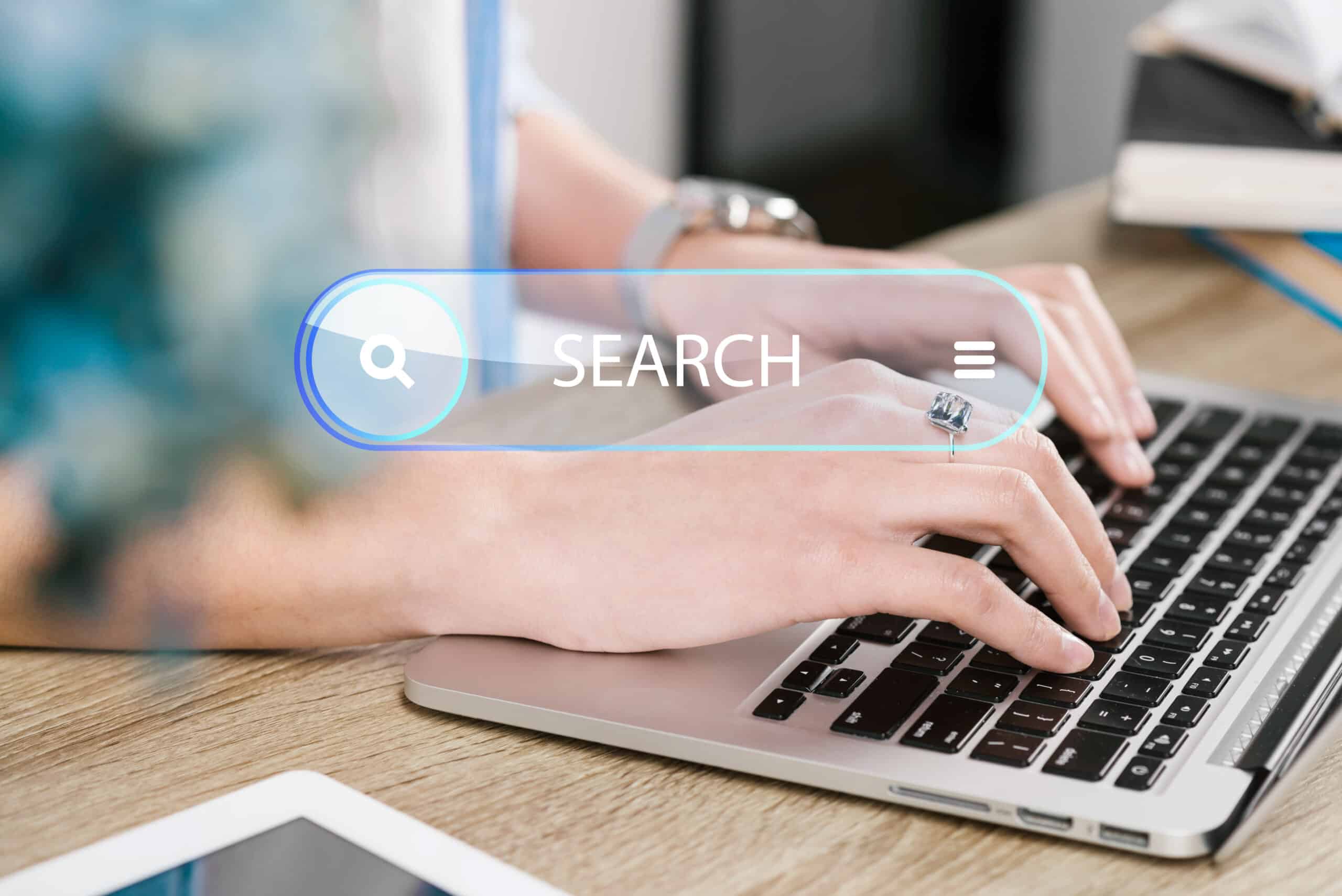 homepage-concept-with-search-bar How to Optimise Your Website for AI Search Engines and Voice Search in 2026 | New Era Digital