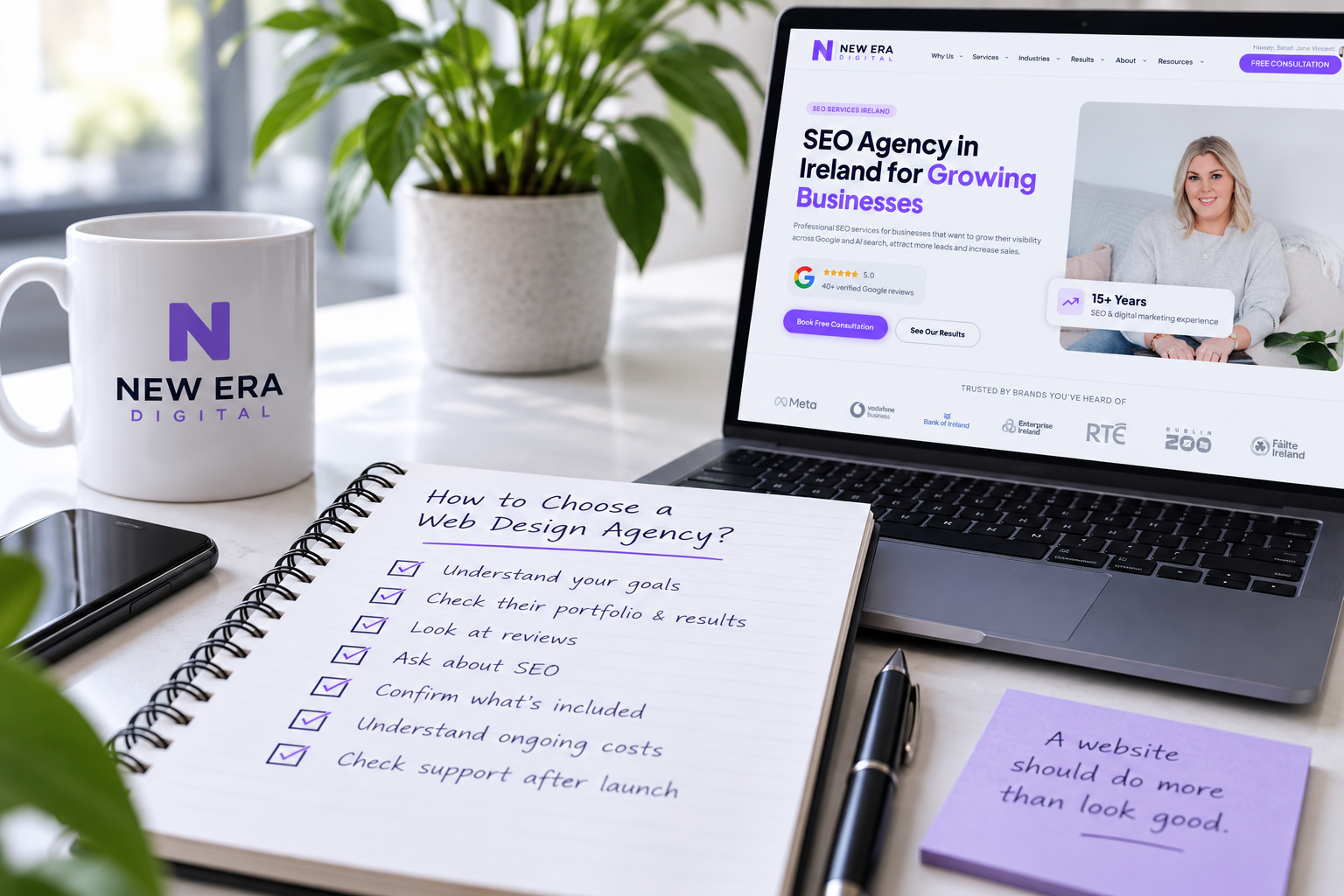 How to choose a web design agency in Ireland checklist from New Era Digital