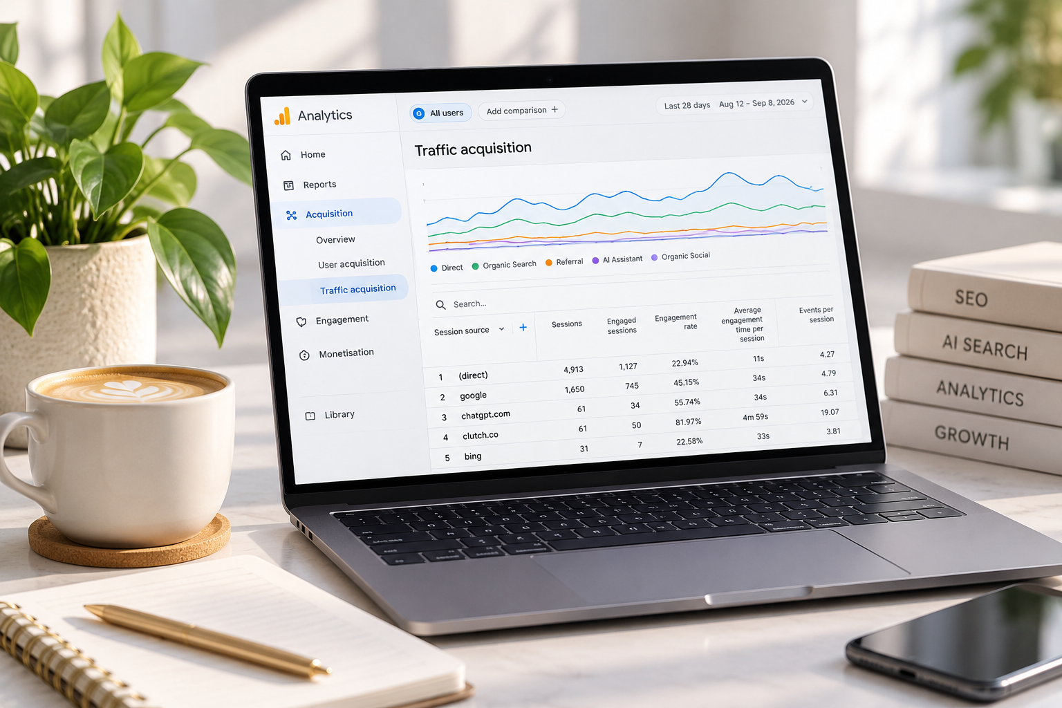 How to track AI traffic in GA4 from ChatGPT and other AI assistants