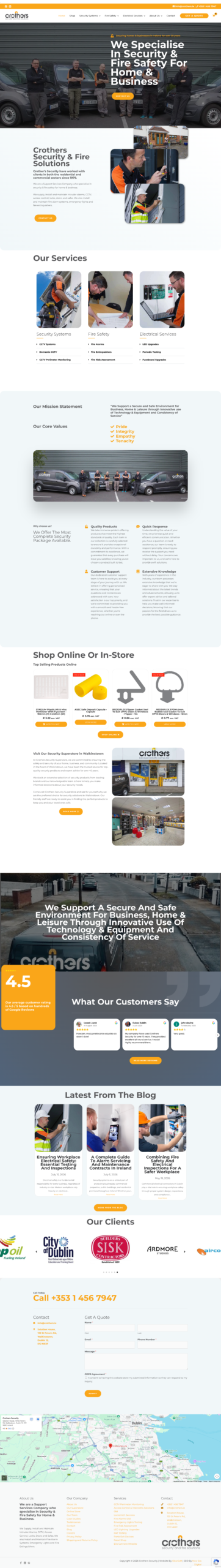 Crothers Security WordPress website designed by New Era Digital
